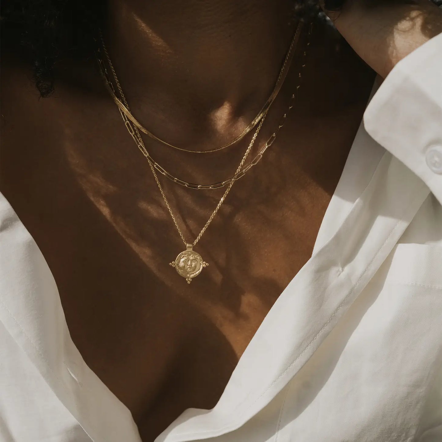 Faye Trinity Pendant Necklace