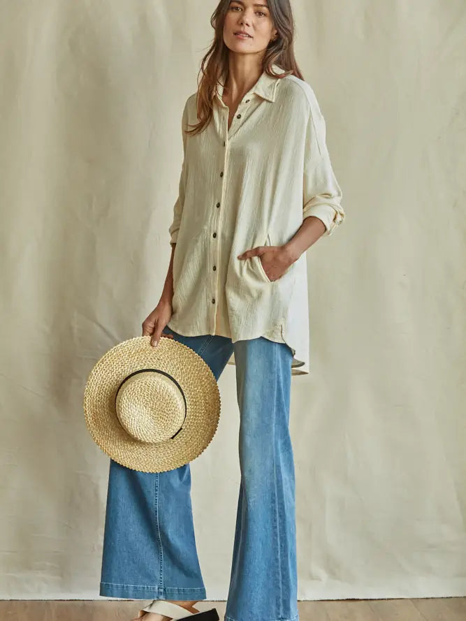 Fresco Button Up
