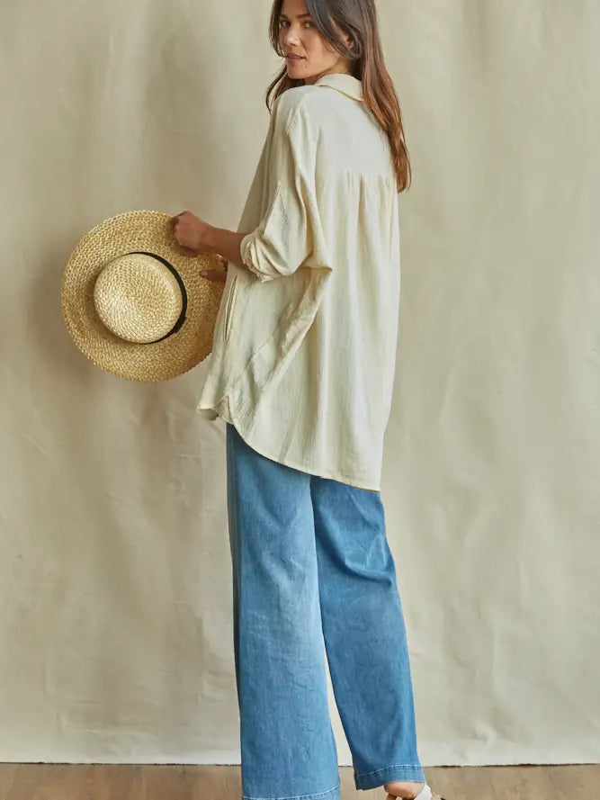 Fresco Button Up