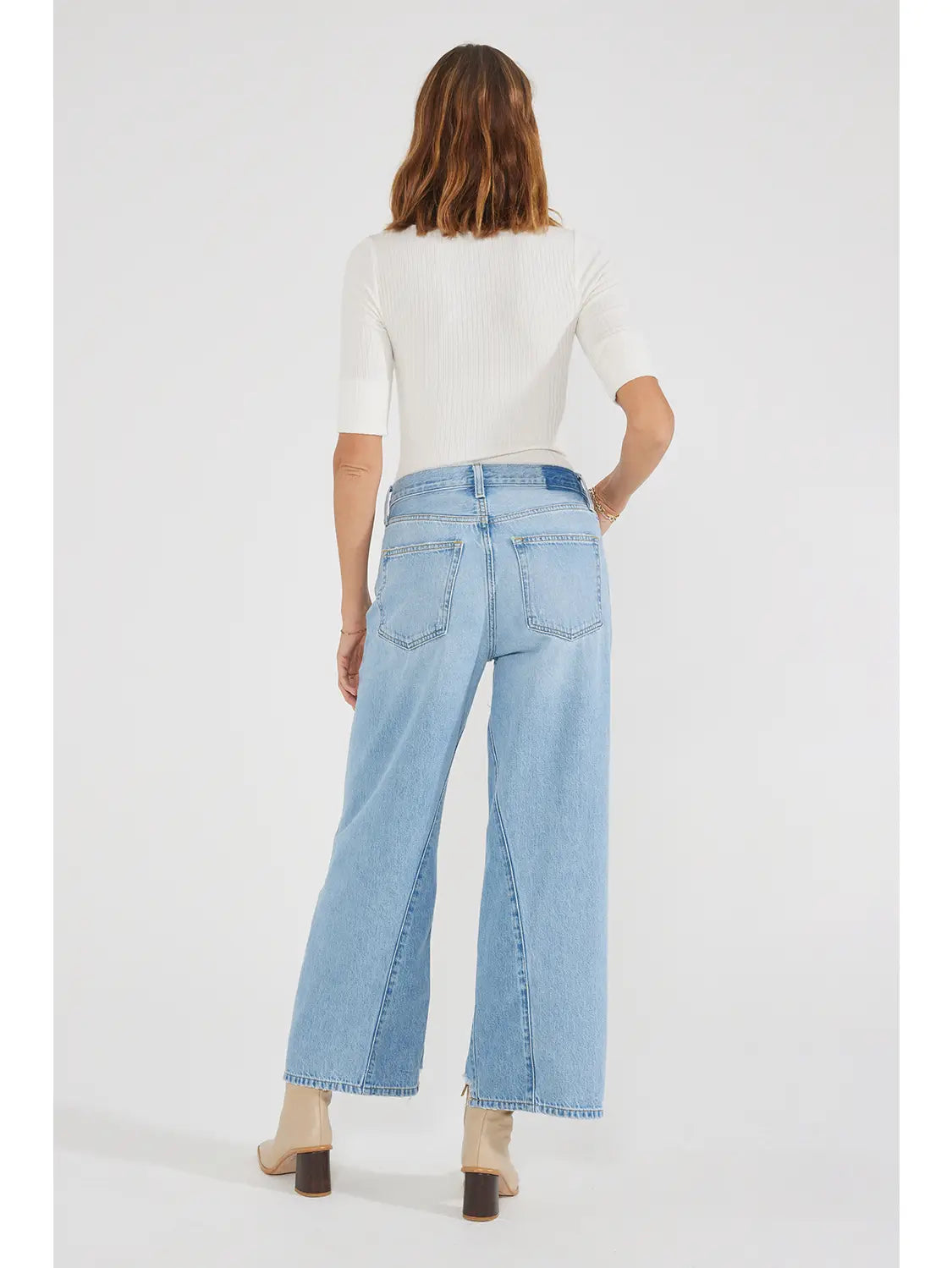 Devon Patchwork Wide Leg Jean
