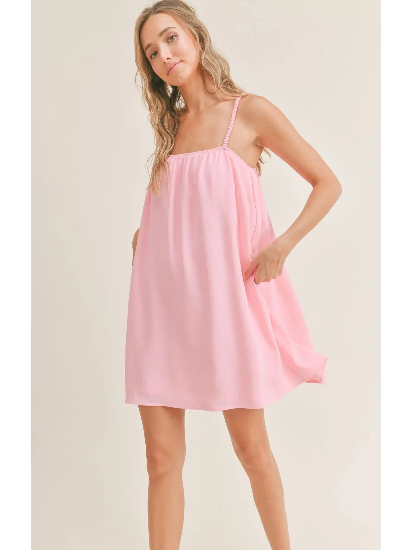 Posh Pink Mini Dress