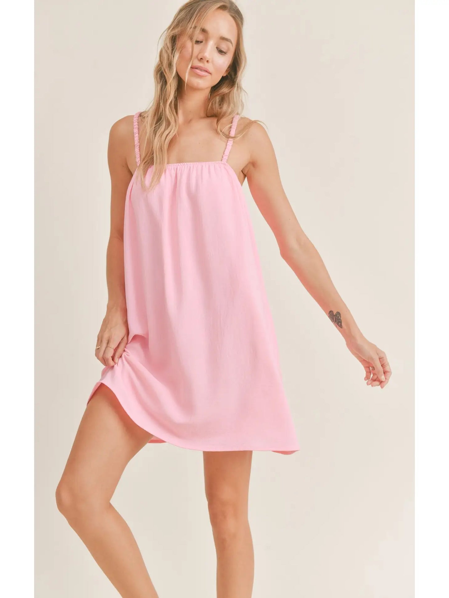 Posh Pink Mini Dress