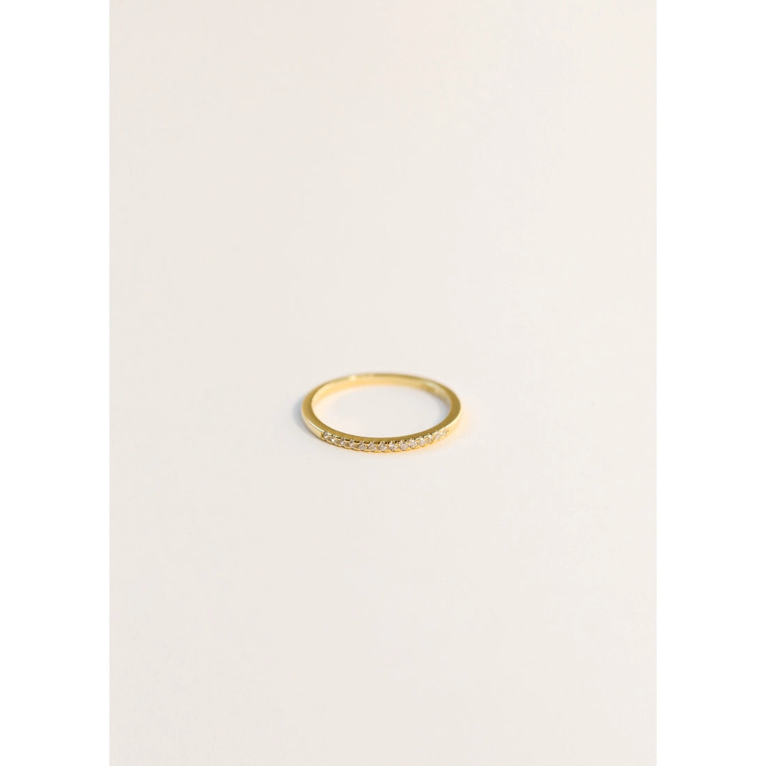 Half Pavé Ring