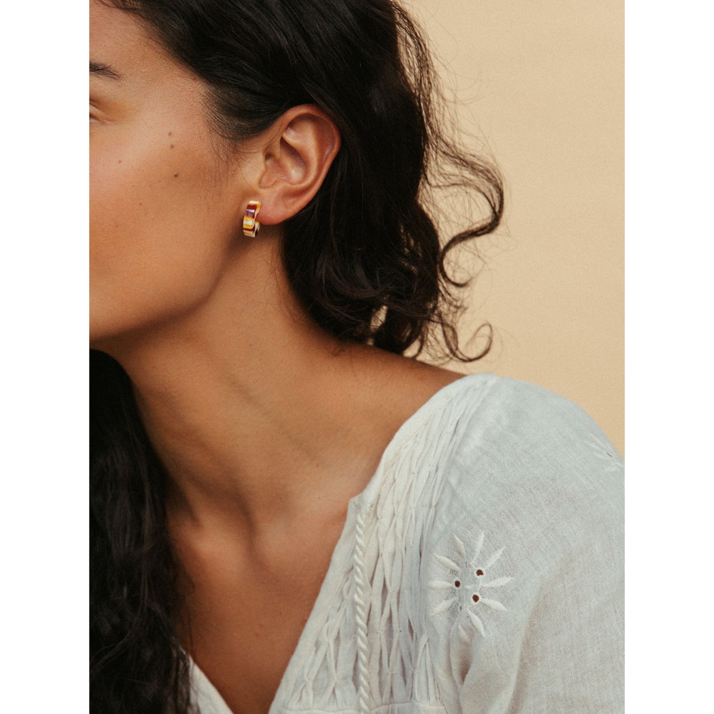 Mali Hoops in Checkered