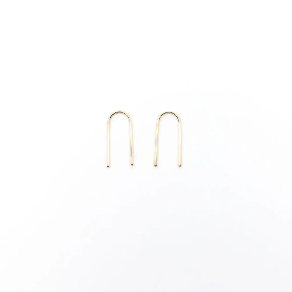 Long Paperclip Earrings - Gold or Silver