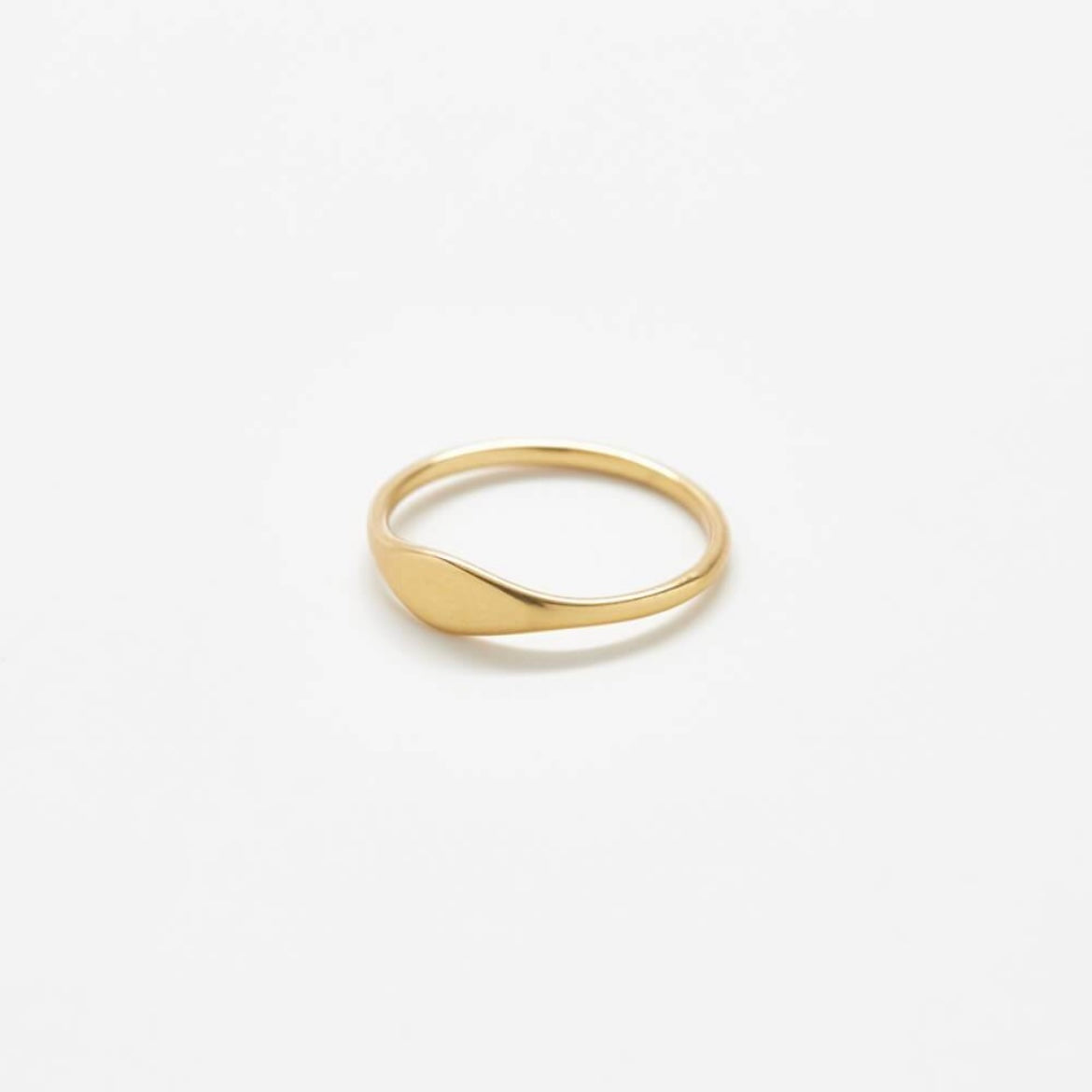 Gold Mini Signet Ring