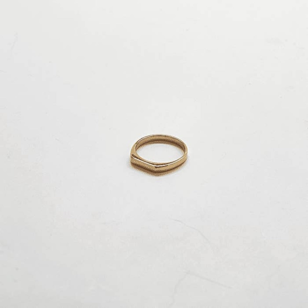 Gold Flat Top Ring